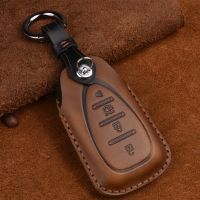 ◙ Genuine Leather Car Key Case For Chevrolet Bolt Camaro Cruze Equinox Malibu Sonic Spark Traverse Trax Volt 2018 2019 Keys Cover