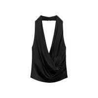 Zara Top with draped neckline