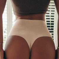 Tangas Skin-friendly Underwear 39;s Women Solid Comfort Thongs G-strings Waist High Women for Panties Lingerie Seamless Poblador