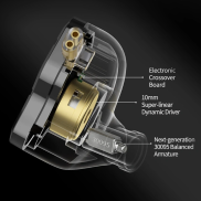 KZ zsn Pro2, DD and BA dual driver, with 2024 upgraded mic