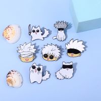 hot【DT】 Gojo Satoru Cats Enamel Pin Kawaii Anime Role Manga Brooches Badge Jujutsu Kaisen Accessories