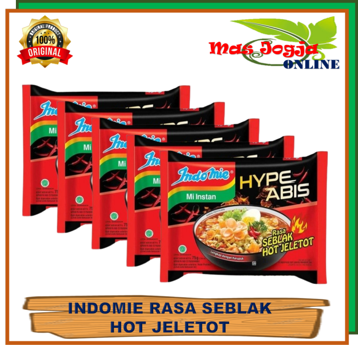 Paket 5 Bungkus Indomie Hype Abis Mi Kuah Rebus Rasa Seblak Hot