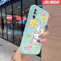 JIUMOO เคสสำหรับออปโป้ไฟนด์ X2 Pro เคสลายกระต่ายดาวบางดีไซน์ใหม่นิ่มบางเคสมือถือเคสขอบสี่เหลี่ยมด้านข้างบางลายซิลิโคนเคสป้องกันการกระแทก