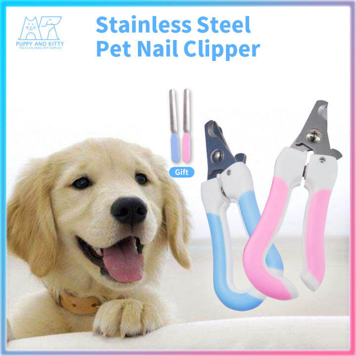 Pet Nail Clipper for Cats and Dogs STAINLESS NAIL CLIPPER W/ NAIL FILE