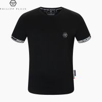 CODLiang Te New Style Philip Short-Sleeved PP Top PHILIPP PLEIN European American High-End Round Neck T Pure Cotton Plain T-Shirt Fashion Slim-Fit