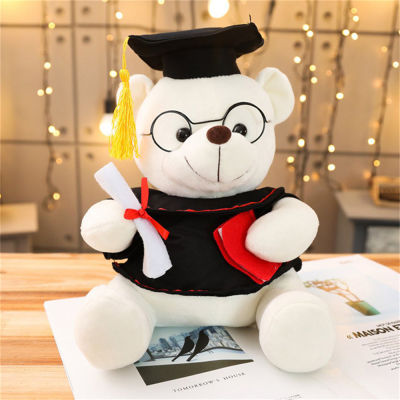 PAPITE【Ready Stock】Graduation Dr. Bear Hat Teddy Bear Plush Doll Graduation Anniversary Gift Childrens Toy Gift Valentines Day Gifts