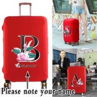 Custom Name Luggage Cover for 18-28 Inch Bag Protective Thick Elastic Suitcase Case Dust Cover Letter Trolley Travel Accessories