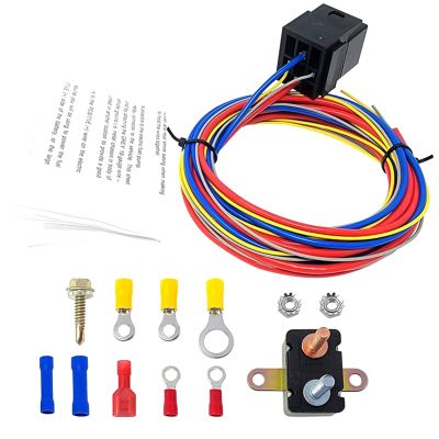 Electric Fan Fuel Pump Harness and Relay Kit Fuel Pump Harness and Relay Kit ABS Fuel Pump Harness and Relay Kit 30A Relay Circuit Breaker and Crimp Terminals &amp; Hardware