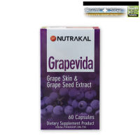 NUTRAKAL Grapevida 150mg 60cap  ( Grape Skin Grape Seed องุ่น 150 mg 60 เม็ด )