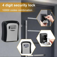 กล่องใส่รหัส ล็อครหัสกันขโมย กล่องเก็บกุญแจนิรภัย Safety Box Key Storage Box With 4 Digit Code Combination Lock Aluminium Alloy Wall Mount Key Holder