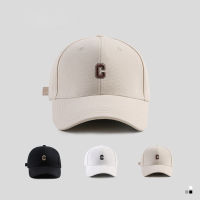 Hard Top C Letter Baseball Cap Female Korean Tide Cap Face Small Wide Eaves Big Head Curved Eaves Cap Ins Hat Male Hat Size