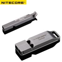 Nitecore NWS10 NWS20 Titanium Emergency Whistle Necklace Pendant Outdoor 120dB with Key Chain+Free Shipping Survival kits