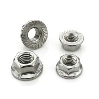 Special Offers 50Pcs/Lot DIN6923 Stainless Steel Hex Flange Nuts M3 M4 M5 M6