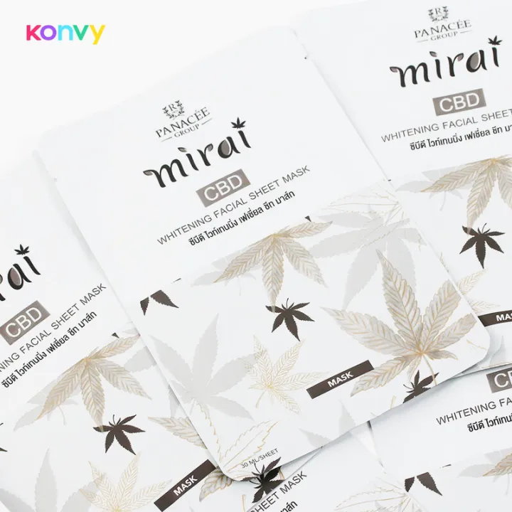 panacee-mirai-whitening-facial-sheet-mask-1-box-x-5-sheets-white-พานาซี-แผ่นมาสก์หน้า