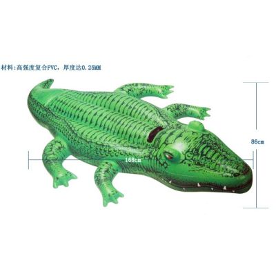 INTEX Inflatable Kid Crocodile Swim Ring Float Rider Swimming 58546