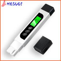 HESUOI หน้าจอแบ็คไลท์ขนาดใหญ่ ปากกาทดสอบคุณภาพน้ำ แบบ3 in 1 เครื่องวัดค่า TDS, EC และอุณหภูมิ ถูกต้องและเชื่อถือได้ เครื่องวิเคราะห์น้ำ น้ำดื่มดื่มน้ำ