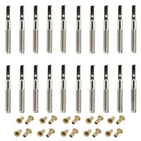 80 Pcs Lyre Harp Tuning Pin Nails with 80 Pcs Rivets Set for Lyre Harp Small Harp Musical Stringed Instrument