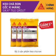 Sika - BỘ 3 sản phẩm keo chà ron chống thấm Sika Tile Grout bao 1 kg