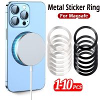 Magnetic Metal Steel Plate Sticker Rings For Magsafe Wireless Charger Magnet Car Mobile Phone Holder Iron Sheet For iPhone 13 12 Car Mounts