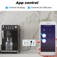 SMATRUL Tuya Wifi Wall Smart Socket UK Plug Tempered Glass Quick Fast Charger 3.0 Usb Charging Timing App Electric