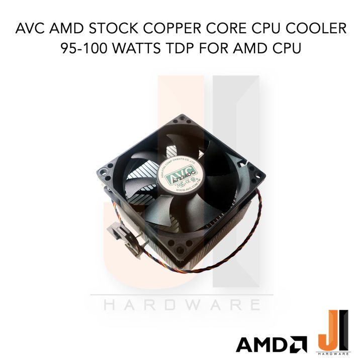 พัดลม-cpu-avc-amd-stock-copper-core-cpu-cooler-รองรับ-socket-fm1-fm2-2-am2-2-am3-3-am4-ของใหม่ไม่มีกล่องสภาพดี