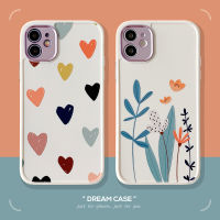 เคสห่อหุ้มนุ่มสำหรับ Iphone11เคสโทรศัพท์ขอบตรงรูละเอียดแบบสดใส