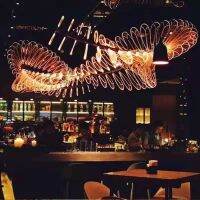 Bar Atmosphere Light Hotel KTV Decorative Chandelier Bar Table Lamp Restaurant Light Clear Bar Art Colorful Led Color Changing Lamps 【SEP】