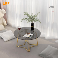 LRF กระจกโต๊ะข้างโต๊ะกาแฟ Windowsill Nordic Round Bay Window Side Table Tatami Low Table Simple Modern Tea Table