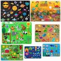 【HOT】┇ Animals Felt Story Board Farmhouse Storybook Wall Hanging Early Interactive Kids