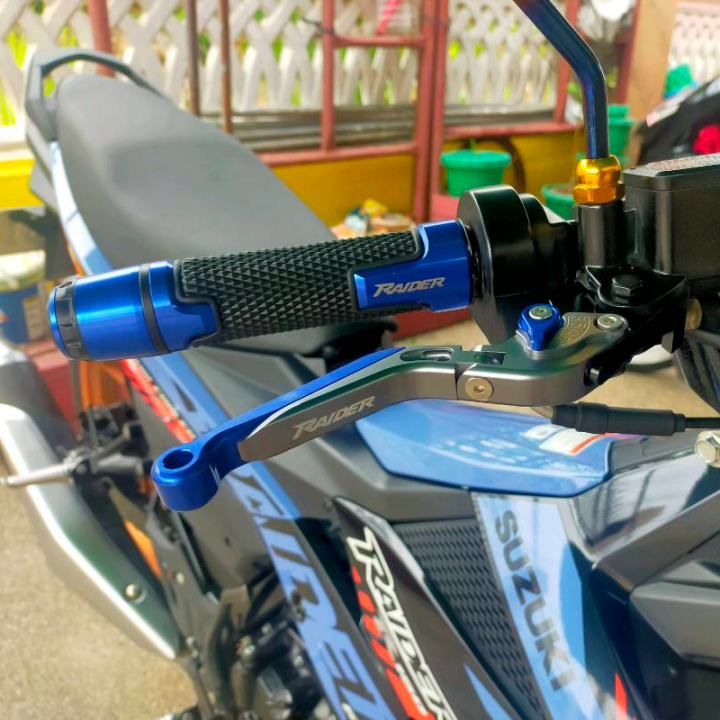 for-suzuki-raider-r150-r150-fi-modified-6-stage-adjustable-foldable-brake-clutch-lever-with-handlebar-grips-glue-set