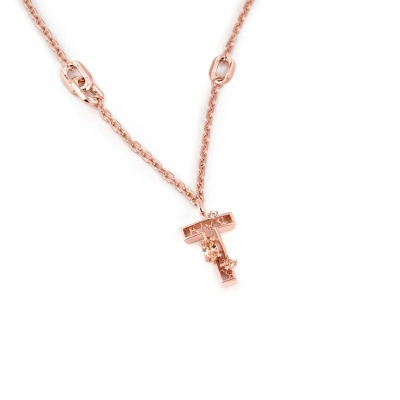 Dallar/The New Alphabet Necklace (Pink gold)