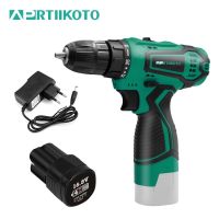 APRTIIKOTO Cordless Drill 16.8VF Electric Screwdriver Mini Cordless Power Driver DC Lithium Lon Battery 3/8