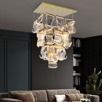 [COD] Duplex building chandelier light luxury creative loft living room modern bedroom restaurant stairwell art