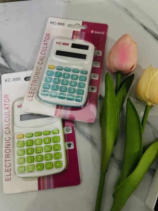 ขายดีเครื่องคิดเลขจิ๋วขนาดพกพา8หลักcalculatorขนาด6-10cmคละสีปุ้มกดถนัดมือใช้แบตเตอรี่เครื่องคิดเลขจิ๋ว