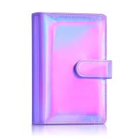 bjh◊  A6 Notebook Refillable 6 Binder Cover Rainbow Budget Planner Cash Envelopeswith Magnetic Buckle Closure