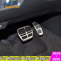 Xburstcar For Renault Captur Kaptur 2019 2020เสื่อแผ่นรองพักมือแป้นเหยียบรถยนต์อุปกรณ์ที่หุ้มแป้นเบรกเชื้อเพลิงก๊าซ