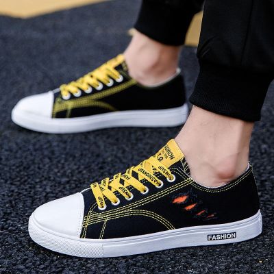 🏅 2023 Summer Mens Shoes Korean Style Casual Student Sneakers Breathable Low Top Canvas Shoes Versatile Trendy Breathable Sports Shoes