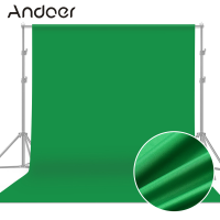 Andoer 3*3M/10 * 10ft Professional สีเขียวฉากหลังสตูดิโอถ่ายภาพพื้นหลังทำความสะอาดได้ผ้าฝ้ายโพลีเอสเตอร์ไม่มีรอยต่อ One-Piece Design สำหรับภาพการถ่ายภาพผลิตภัณฑ์