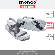 Giày sandal Shondo nam nữ đi học đế bằng ombre xám F6S2120 thumbnail