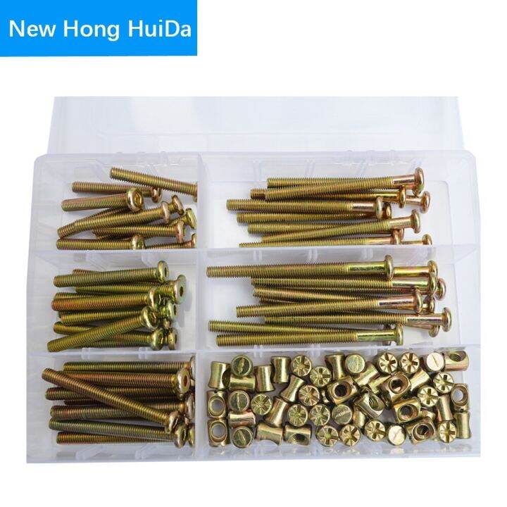 Furniture Bolts And Nuts Set With Barrel Nuts Dowel Nut Connector