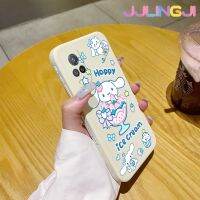 Jlingji เคสสำหรับ Vivo S9เคส S9e ลายไอศกรีมมีความสุขเคสขอบสี่เหลี่ยมด้านข้างบางเคสมือถือแบบซิลิโคนเคสนิ่มเคสป้องกันการกระแทก