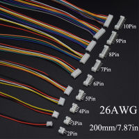 10Sets Mini Micro JST 2.0 PH Male Female Connector 2/3/4/5/6/7/8/9/10-Pin Plug With terminal Wires Cables Socket 200MM 26AWG Electrical Connectors