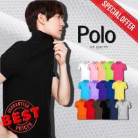 ถูก/ส่งฟรี เสื้อคอปก โปโล ผ้าฝ้ายผสม (จูติ)  สีดำ