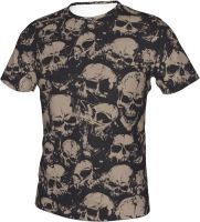 Wuyuhui Unisex Adult Skulls Pattern T-Shirt 3D Print Short Sleeve Casual Tee Shirt Large