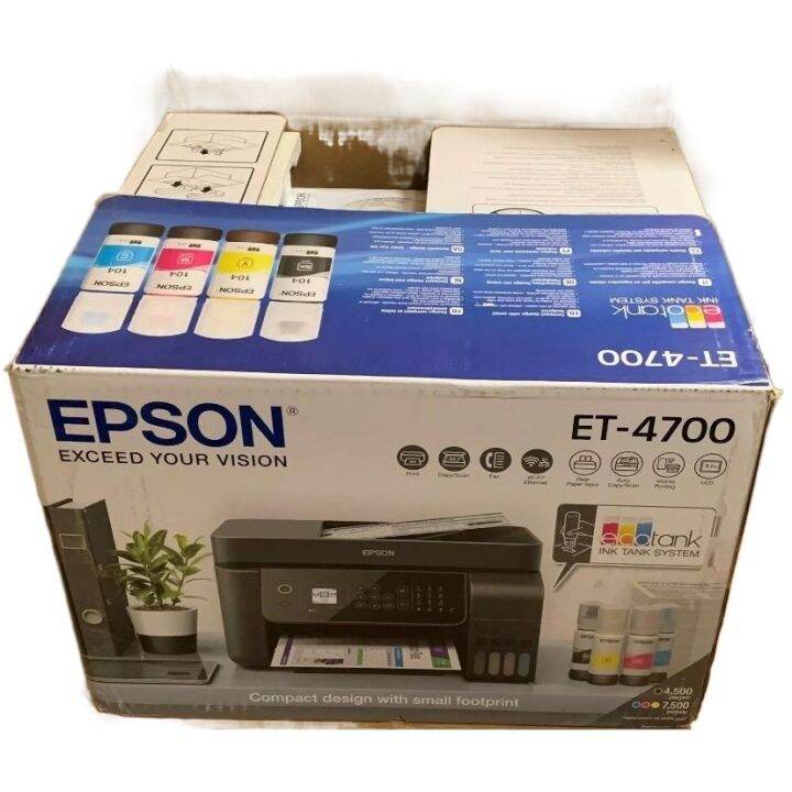 EPSON EcoTank ET4700 AllinOne Wireless Inkjet Printer with Fax