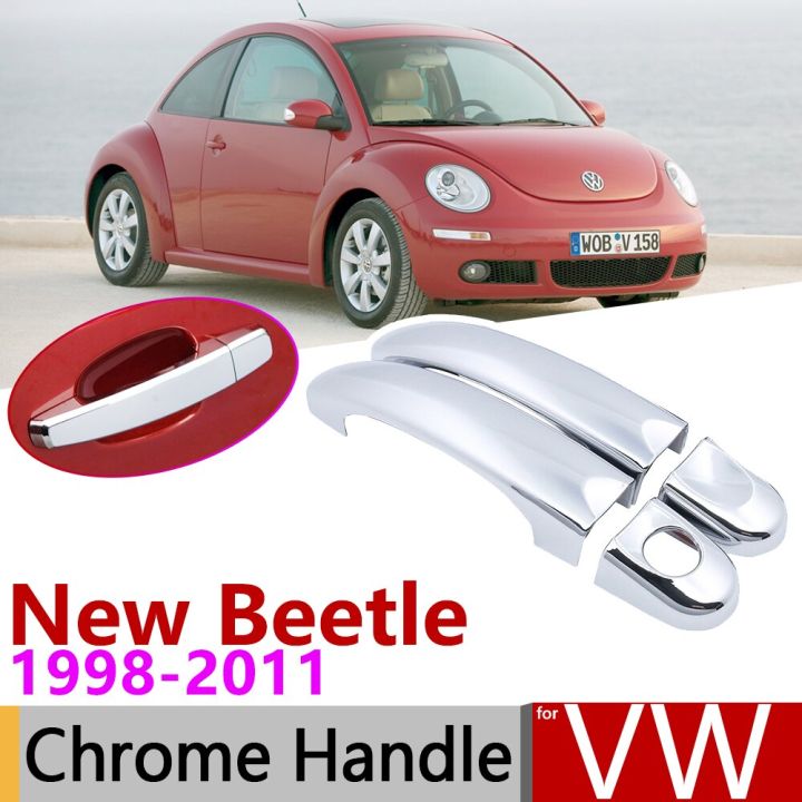 ใหม่-vw-สำหรับ-volkswagen-beetle-1998ชุดแต่งสติ๊กเกอร์ตกแต่งรถยนต์ฝาครอบที่จับประตูชุบโครเมียม2011-1999-2001-2003-2005-2007-2010