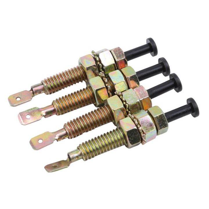 Universal 4Pcs Car Hood Door Pin Switch Adjustable Auto Trunk