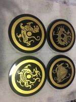 150มม. Obsidian วงกลมดิสก์รอบ Platefour Great God Beast เพื่อปัดเป่า Bad Luck 1Pcs