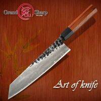 มีดเชฟ มีดเชฟญี่ปุ่น Grandsharp 9" (Kiritsuke) เหล็ก AUS-10, 3 layers ด้ามไม้ทรงแปดเหลี่ยม พร้อมกล่องของขวัญ