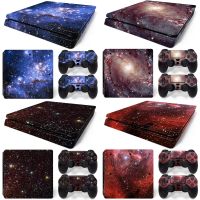 ◄☑☎ GAMEGENIXX Starry Sky Skin Sticker Protective Vinyl Wrap Cover Full Set for PS4 Slim Console and 2 Controllers